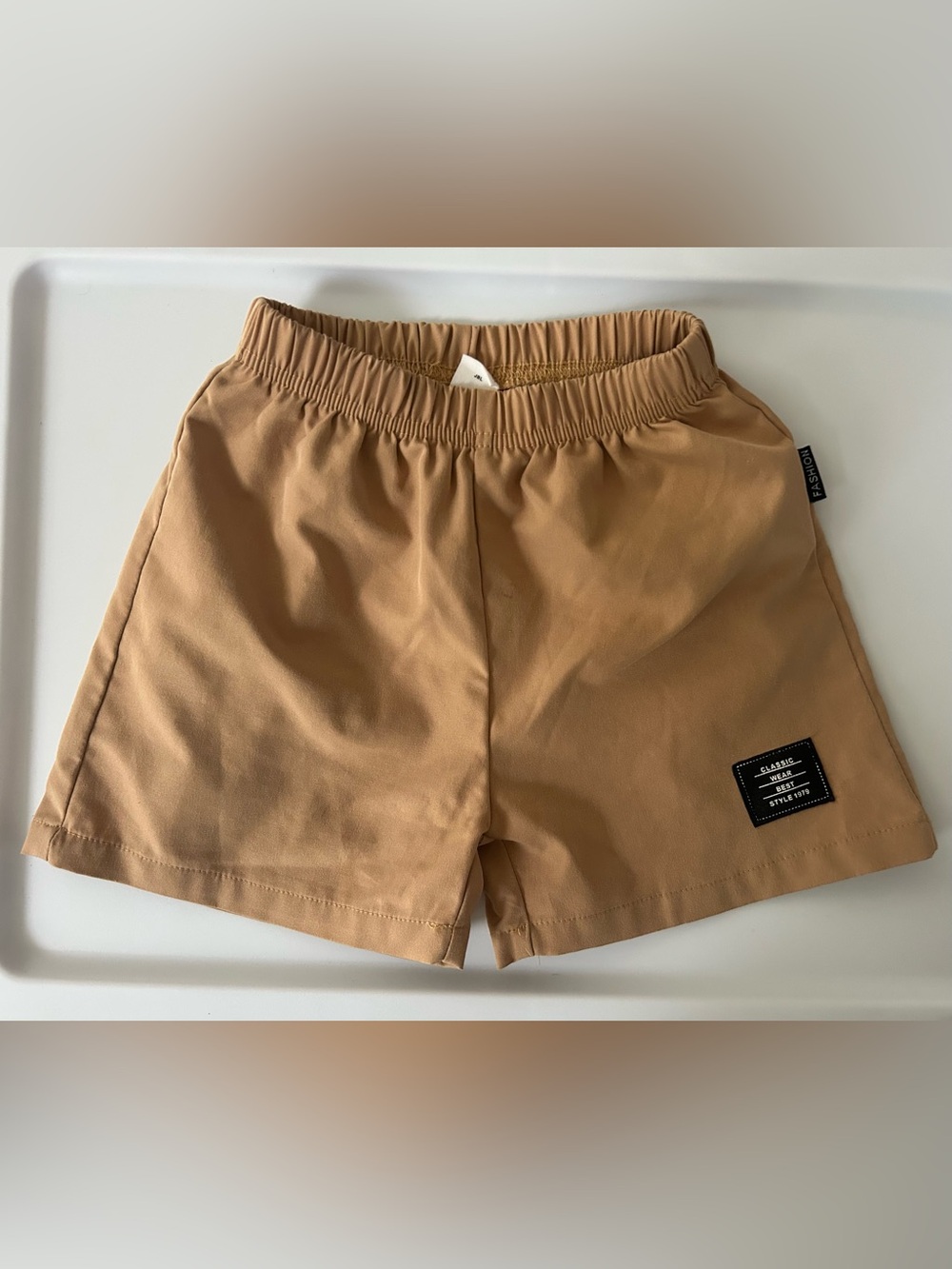 5/$20 Boys Tan Shorts 3-4Y